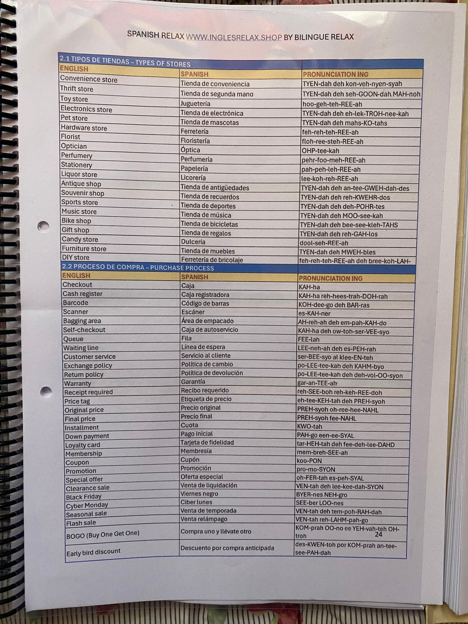 +5,000 Spanish Words with English Pronunciation
Learn Spanish in a relaxed and natural way — without stress — using an inclusive method specially designed for English speakers and for those who prefer learning with adapted pronunciation.
Perfect for students, seniors, and people with hearing disabilities