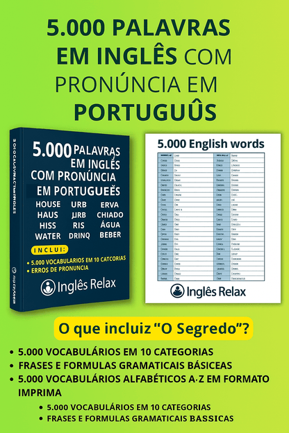 5.000 Palavras em Inglês com Pronúncia em Português - Ingles Relax