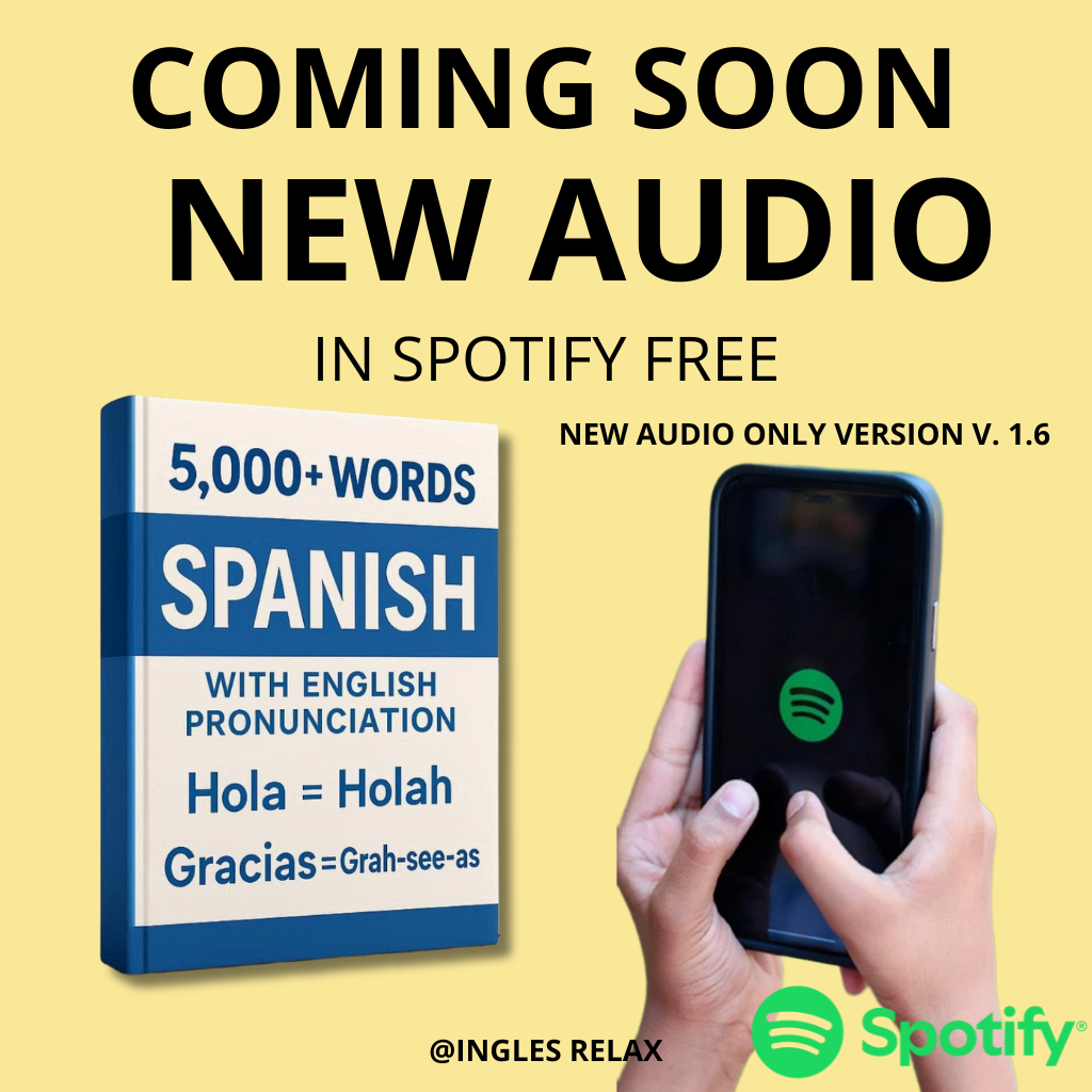 +5,000 Spanish Words with English Pronunciation

Learn Spanish in a relaxed and natural way — without stress — using an inclusive method specially designed for English speakers and for those who prefer learning with adapted pronunciation.
Perfect for students, seniors, and people with hearing disabilities. LEARNING SPANISH