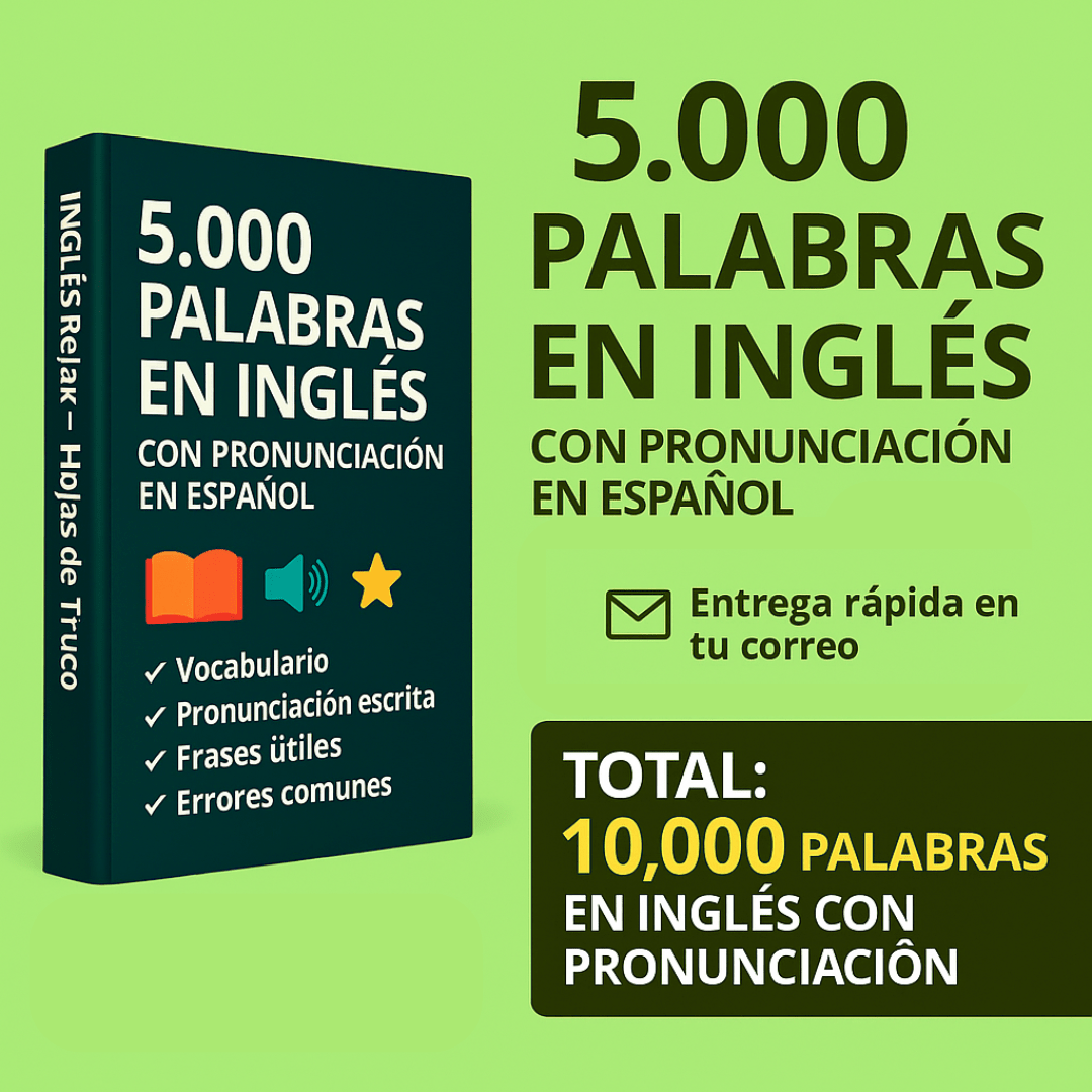 Inglés Relax™ Cheat Sheet - Ingles Relax