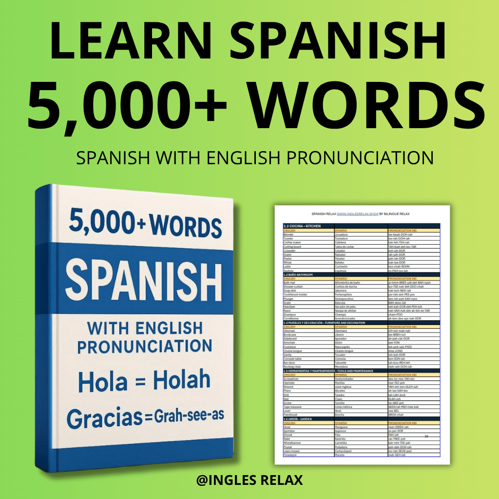 Spanish Relax v1.2 - 5,000 Spanish Words with English Pronunciation - Ingles Relax